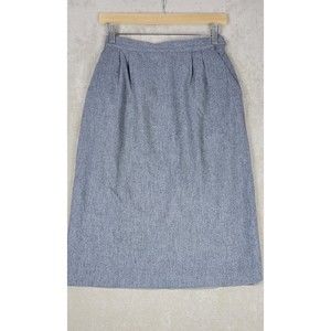 Vintage Liz Claiborne Petites Women's Wool Poly Blend Sweater Pencil Skirt Sz 8